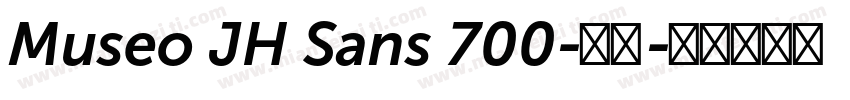 Museo JH Sans 700-常规字体转换